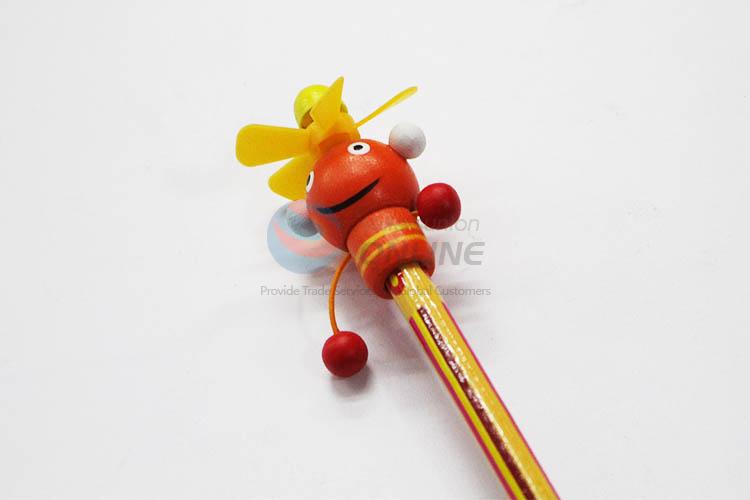 3D Cartoon Clown with Spring Wood HB Pencil/Cartoon Pencils for Kids