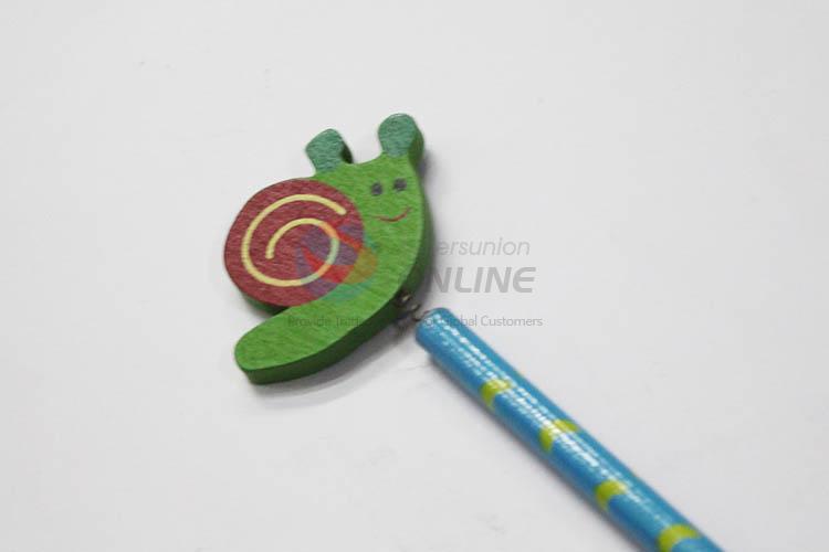 Snail with Spring Wood HB Pencil/Cartoon Pencils for Kids