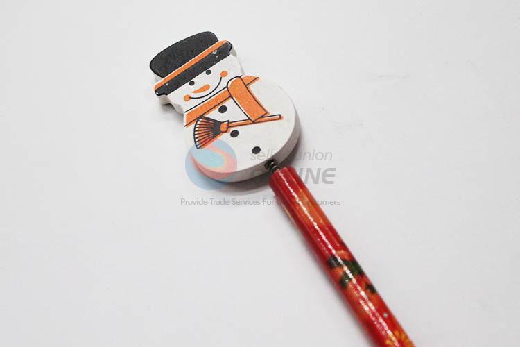 Snowman with Spring Wood HB Pencil/Cartoon Pencils for Kids