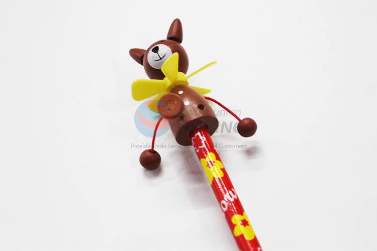 3D Cartoon Clown with Spring Wood HB Pencil/Cartoon Pencils for Kids