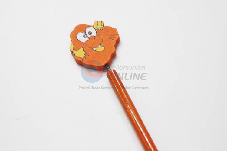 Orange with Spring Wood HB Pencil/Cartoon Pencils for Kids