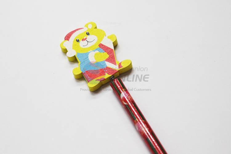 Bear with Spring Wood HB Pencil/Cartoon Pencils for Kids