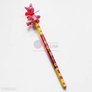 3D Cartoon Clown with Spring Wood HB Pencil/Cartoon Pencils for Kids