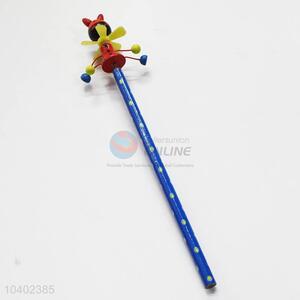 3D Cartoon Clown with Spring Wood HB Pencil/Cartoon Pencils for Kids