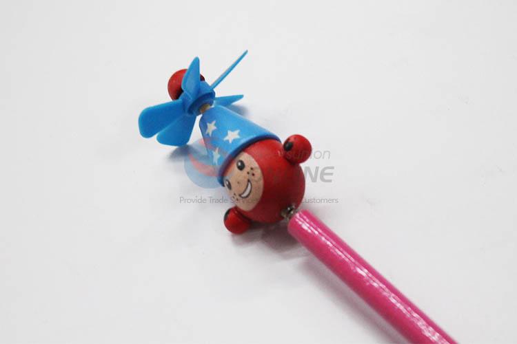 3D Cartoon Clown with Spring Wood HB Pencil/Cartoon Pencils for Kids