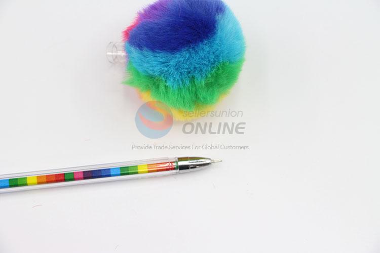 Bottom Price Beautiful Gifts Feather Pen Hairball Gel Ink Pen