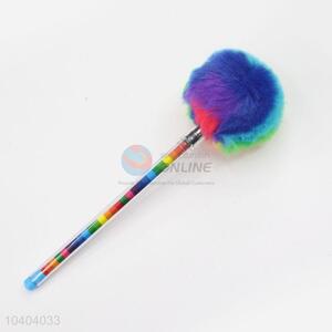 Bottom Price Beautiful Gifts Feather Pen Hairball Gel Ink Pen