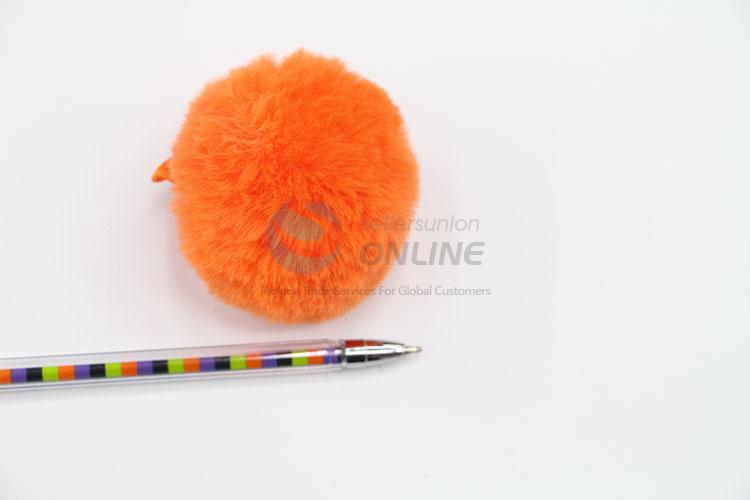 Eco-friendly Hairball Decoration Students Plastic Craft Gel Ink Pen