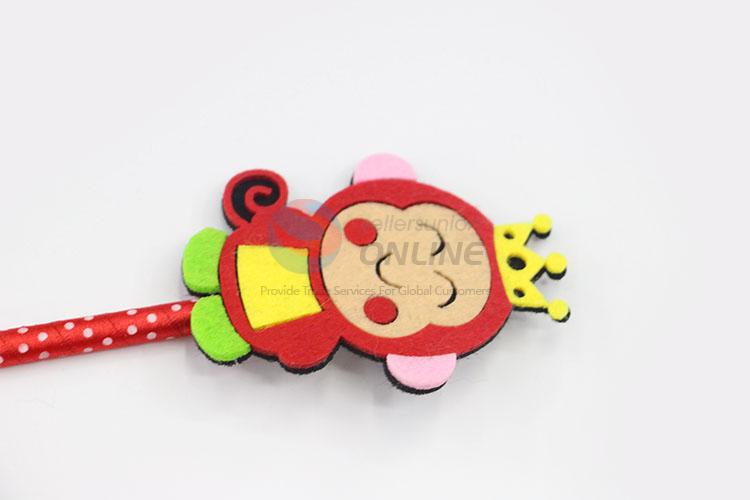 Wholesale Top Quality Cute Monkey Head Children Plastic Craft Ballpoint Pen