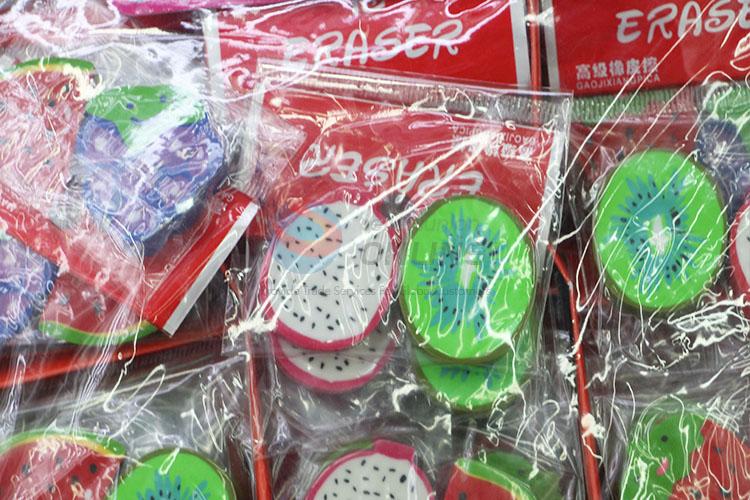 Factory Hot Sell Fruit Design Eraser for Student