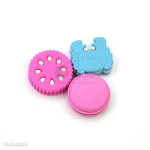 Factory Wholesale Biscuits Design Eraser for Student