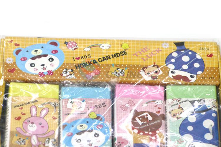 Beautiful Eraser with Cartoon Wrapping Paper for Student