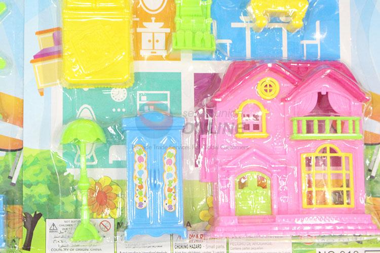 DIY Girl Plastic Villa Toy Furniture Set Toys