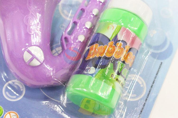 Plastic Saxophone Shaped Bubble Gun Toy