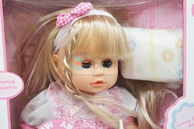Factory Direct Girls Pretend Play Take Care Baby Doll Lifelike Baby Toy