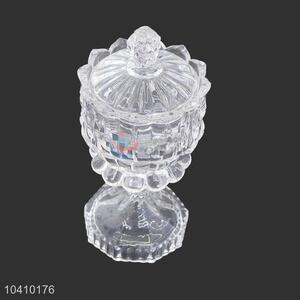 Crystal glass candy pot sugar jar