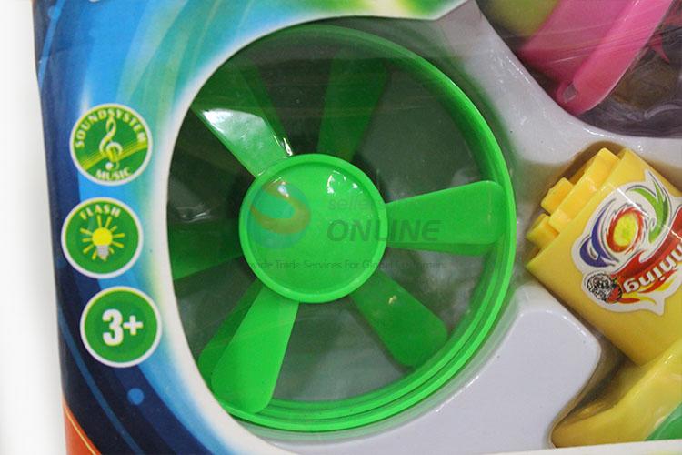 Utility and Durable Space Gyro Spinning Top with Light Peg Top