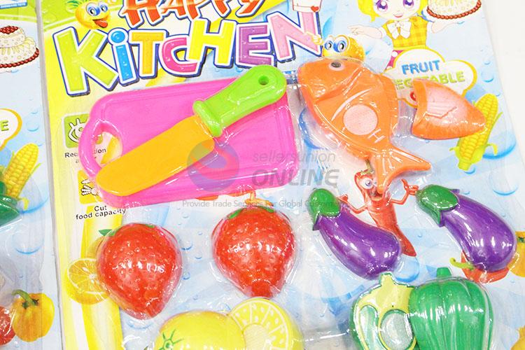 Best Selling Artificial Plastic Fruits and Vegetables Pretend Cutting Playing Games