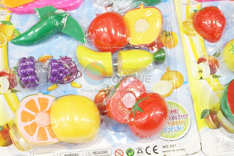 Best Selling Artificial Plastic Fruits and Vegetables Pretend Cutting Playing Games