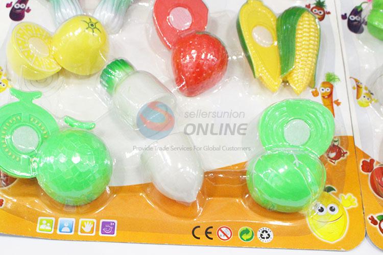 High Quality Preschool Kids Fruits and Vegetables Kitchen Pretend Play Set
