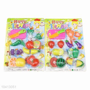 Best Selling Artificial Plastic Fruits and Vegetables Pretend Cutting Playing Games