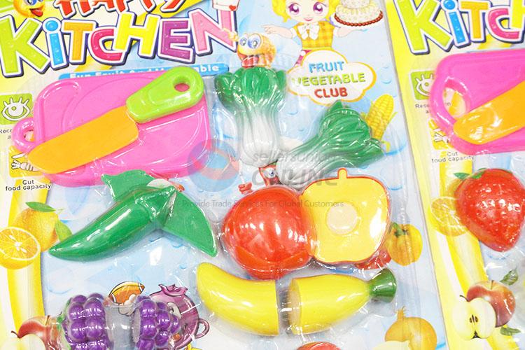 Best Selling Artificial Plastic Fruits and Vegetables Pretend Cutting Playing Games