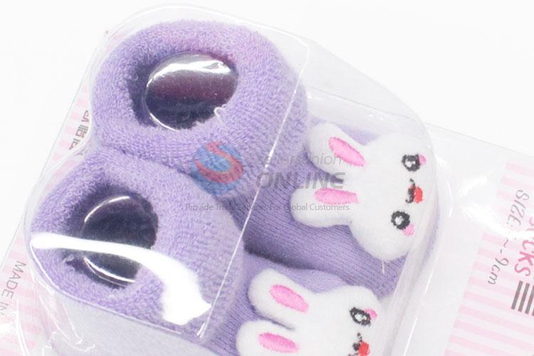 3D Rabbit Head Cotton Kids Baby Sock