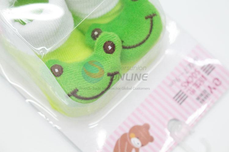 3D Frog Head Cotton Kids Baby Sock