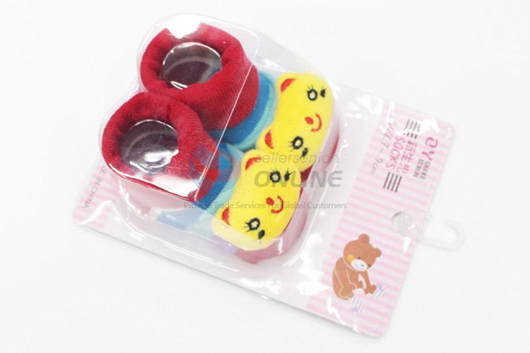 3D Cat Head Cotton Kids Baby Sock