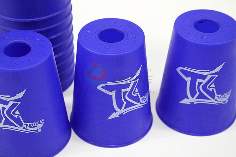Fashion Style 12pcs Sport Stacking Cups Football Sports Drinking Plastic Cup