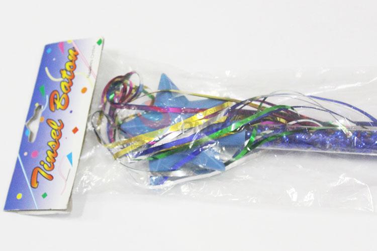 High Quality Tinsel Baton Cheerleader Plastic Baton