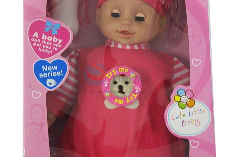 Competitive Price 16 cun Baby Doll with Feeding-bottle and IC for Sale