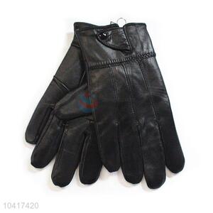 New design men genuine leater warm gloves