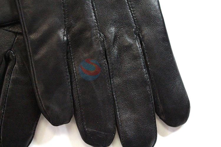 New design men genuine leater warm gloves