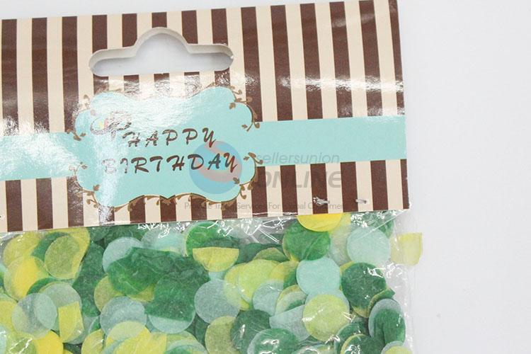 Popular for Sale Green Paper Fragment Party Decoration
