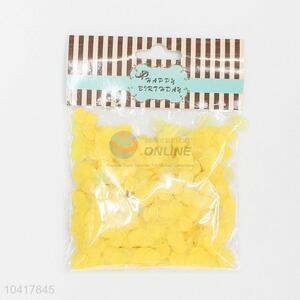 Factory Direct Yellow Fragment Paper Party Decoration