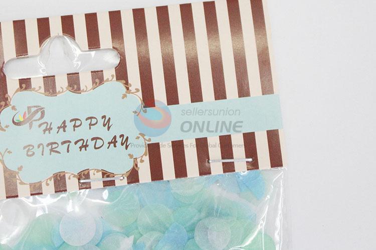 Wholesale Cheap Blue Paper Fragment Party Decoration