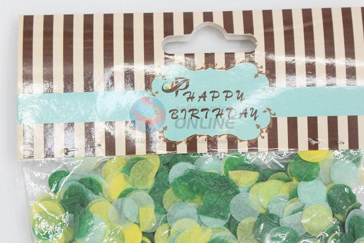Popular for Sale Green Paper Fragment Party Decoration