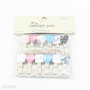 Portable Colorful Mini Wooden Pegs Clothes Pins