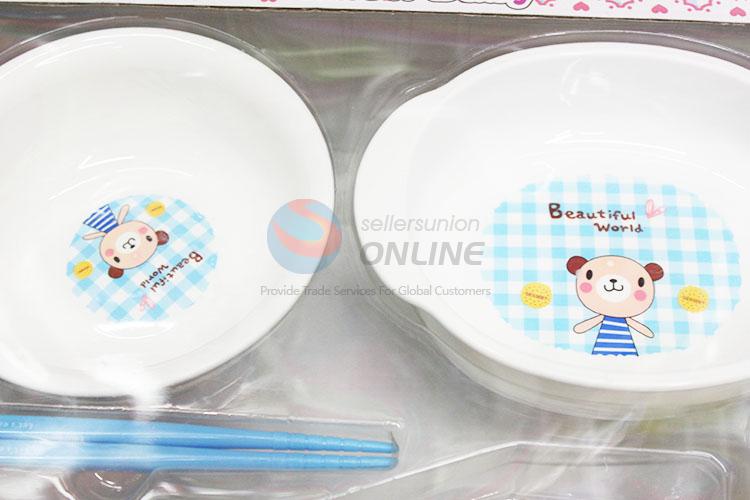 Hot Selling 6Pcs/Set Eco-friendly Children Portable PP Dinnerware