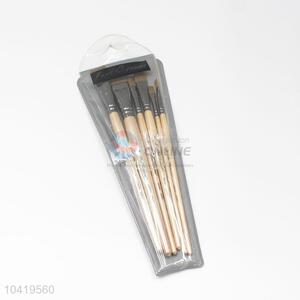 High Quality Wood Handle Nylon Art Paintbrush Set