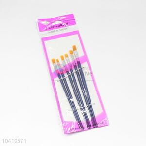 Blue Handle Nylon Art Paintbrush Set