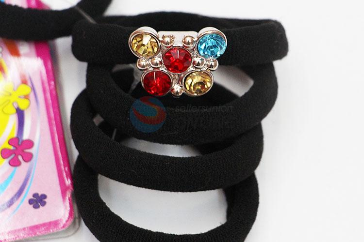 Direct Factory Black Hair Rings Set