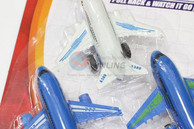 China factory price white/blue airplane shape toy