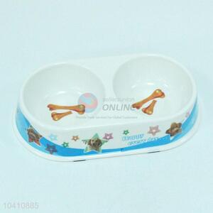 Plastic Double Plastic Pet Bowls