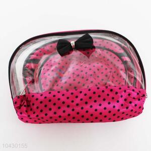 3pcs Dotted Cosmetic Bags Set