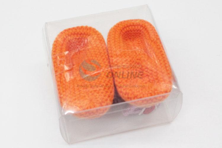 Cute crochet bowknot baby shoes warm