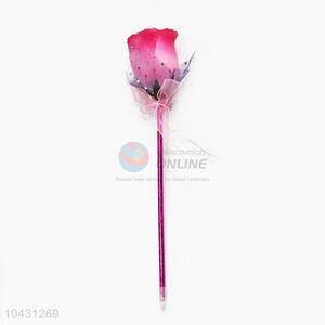 Pretty Cute Plastic Ball-point Pen with Flower
