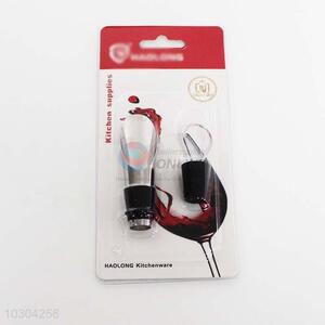 Wholesale low price 2pcs wine pourer set