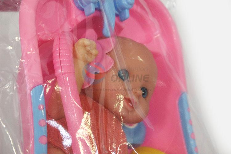 Low Price 8-inch Bath Baby Doll with Duck Bathing Bottles